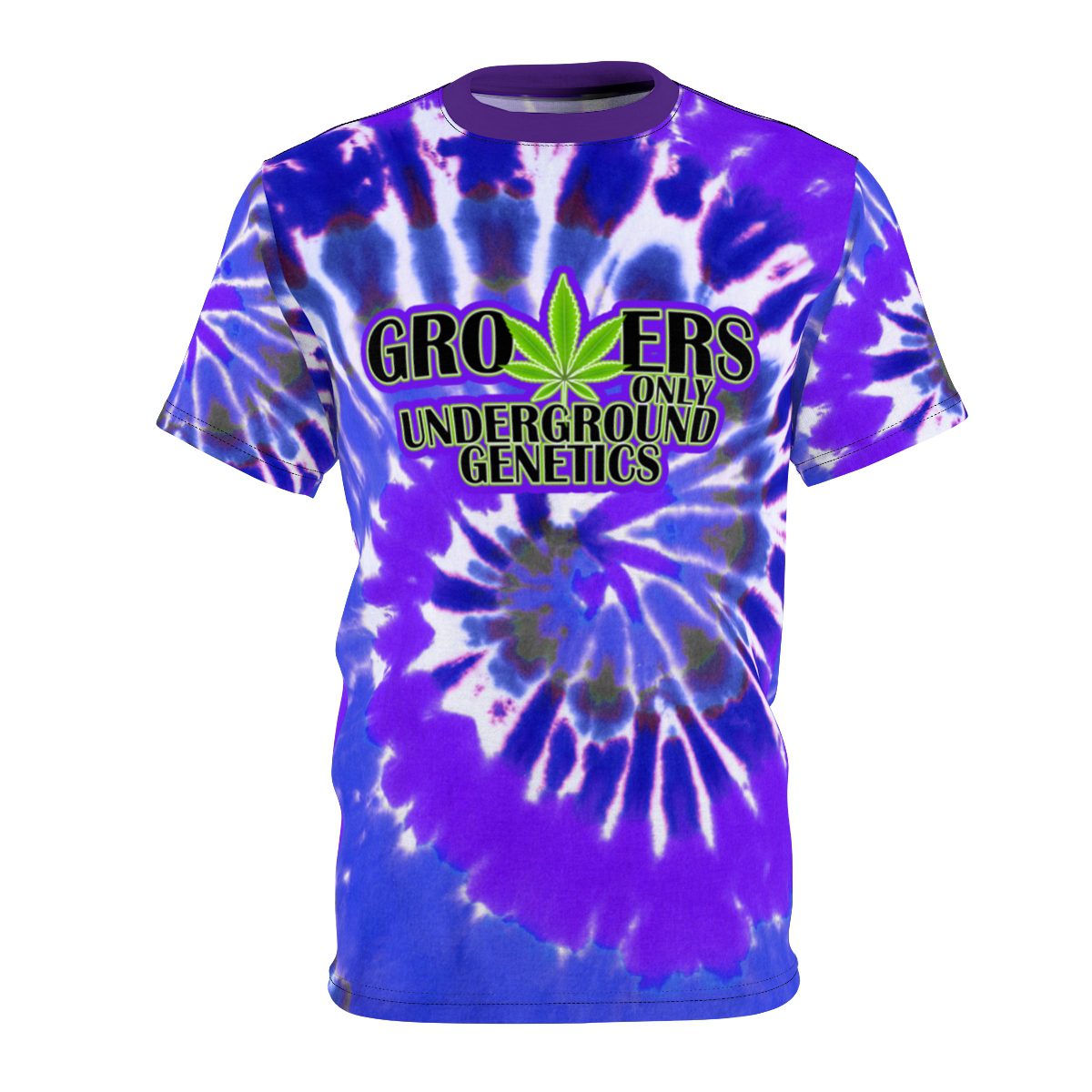 GROWERS PURPLE & BLUE TIE DYE T-SHIRT