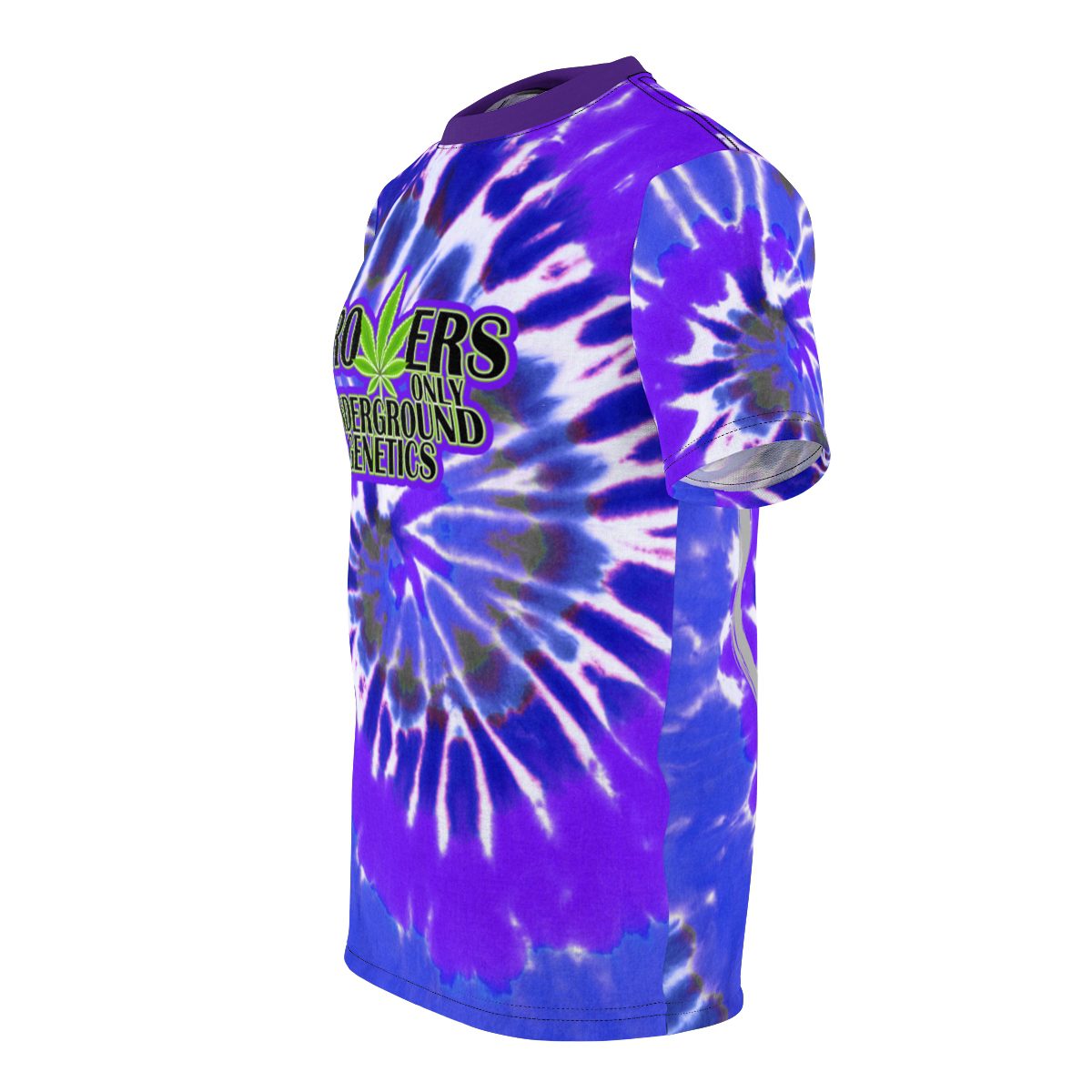 GROWERS PURPLE & BLUE TIE DYE T-SHIRT - Image 4