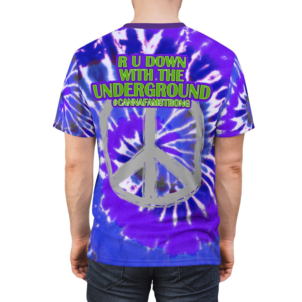 GROWERS PURPLE & BLUE TIE DYE T-SHIRT - Image 6