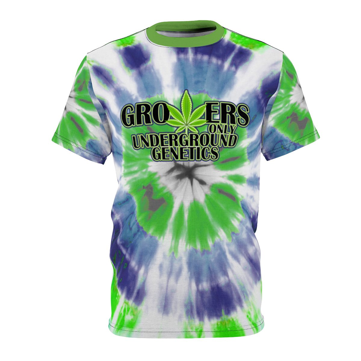 GROWERS BLUE & GREEN TIE DYE T-SHIRT