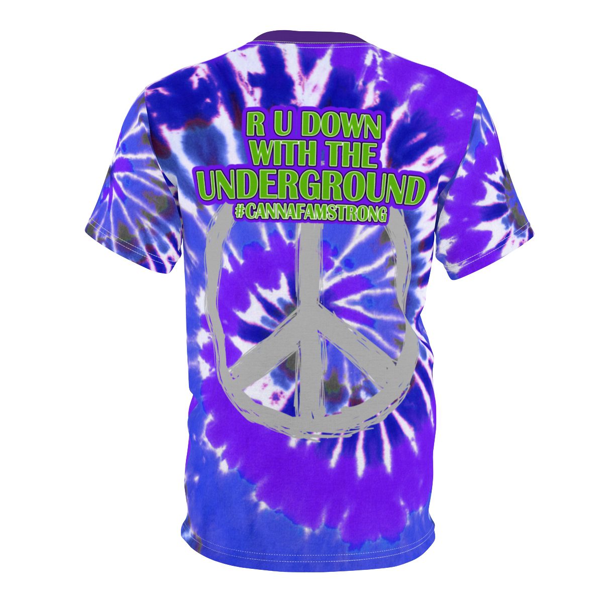 GROWERS PURPLE & BLUE TIE DYE T-SHIRT - Image 9
