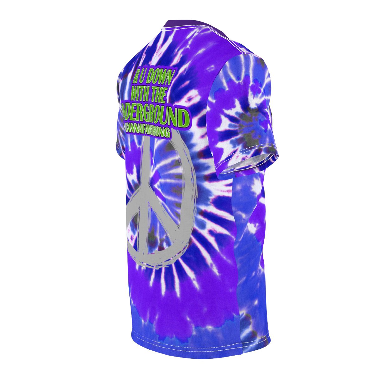 GROWERS PURPLE & BLUE TIE DYE T-SHIRT - Image 10