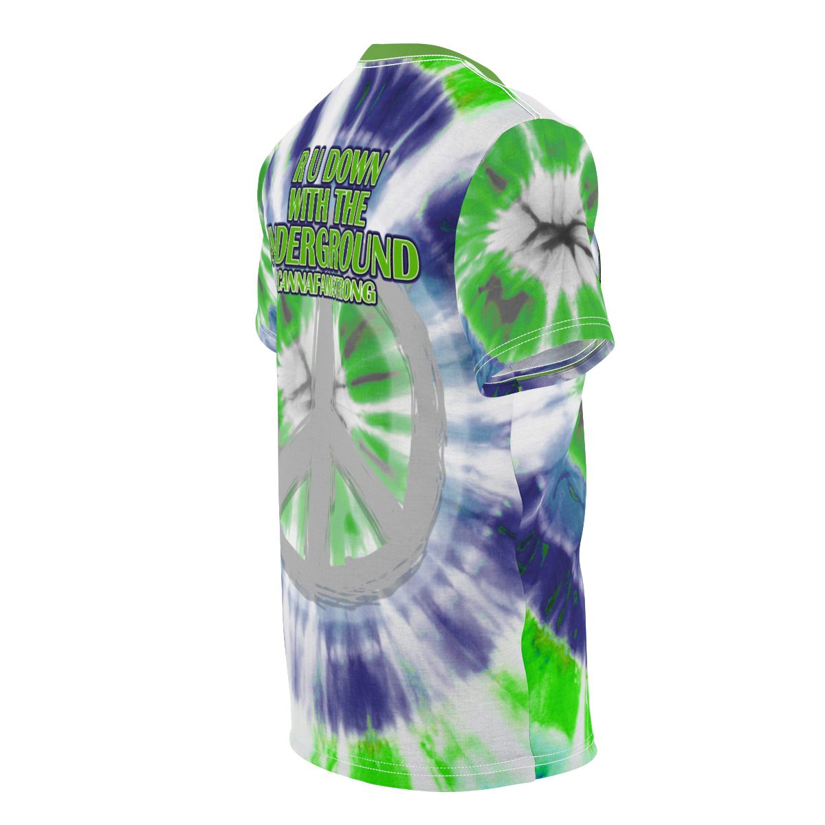 GROWERS BLUE & GREEN TIE DYE T-SHIRT - Image 10