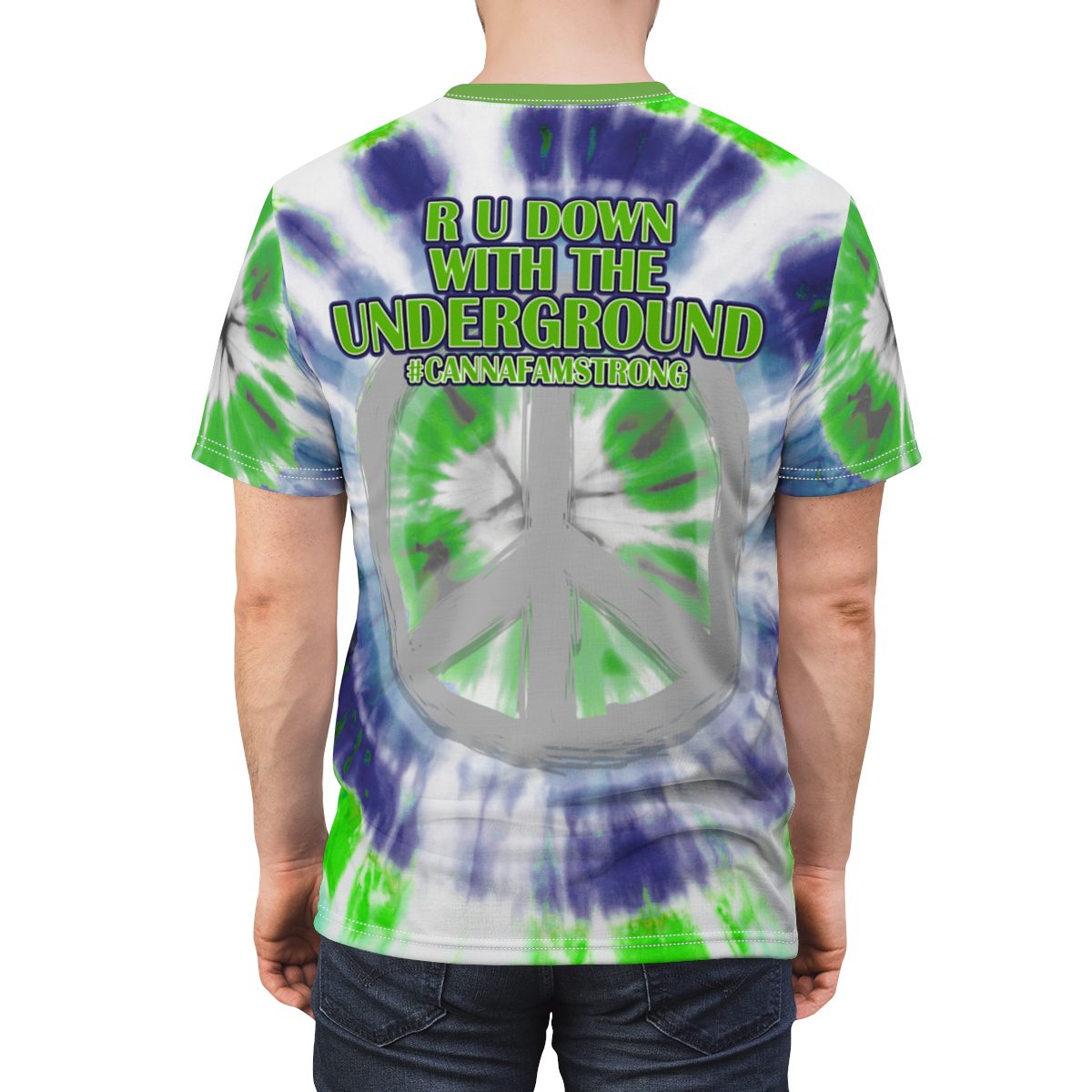 GROWERS BLUE & GREEN TIE DYE T-SHIRT - Image 13