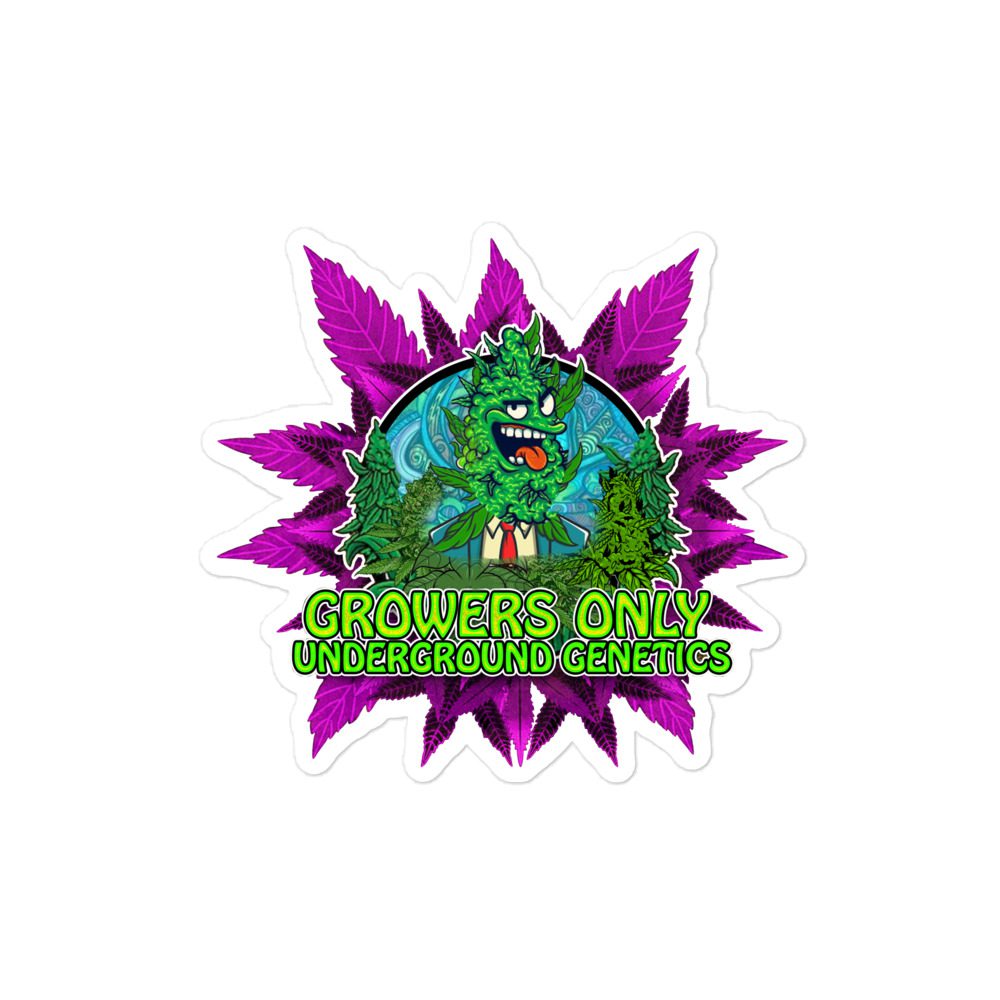 Growers Bubble-free stickers