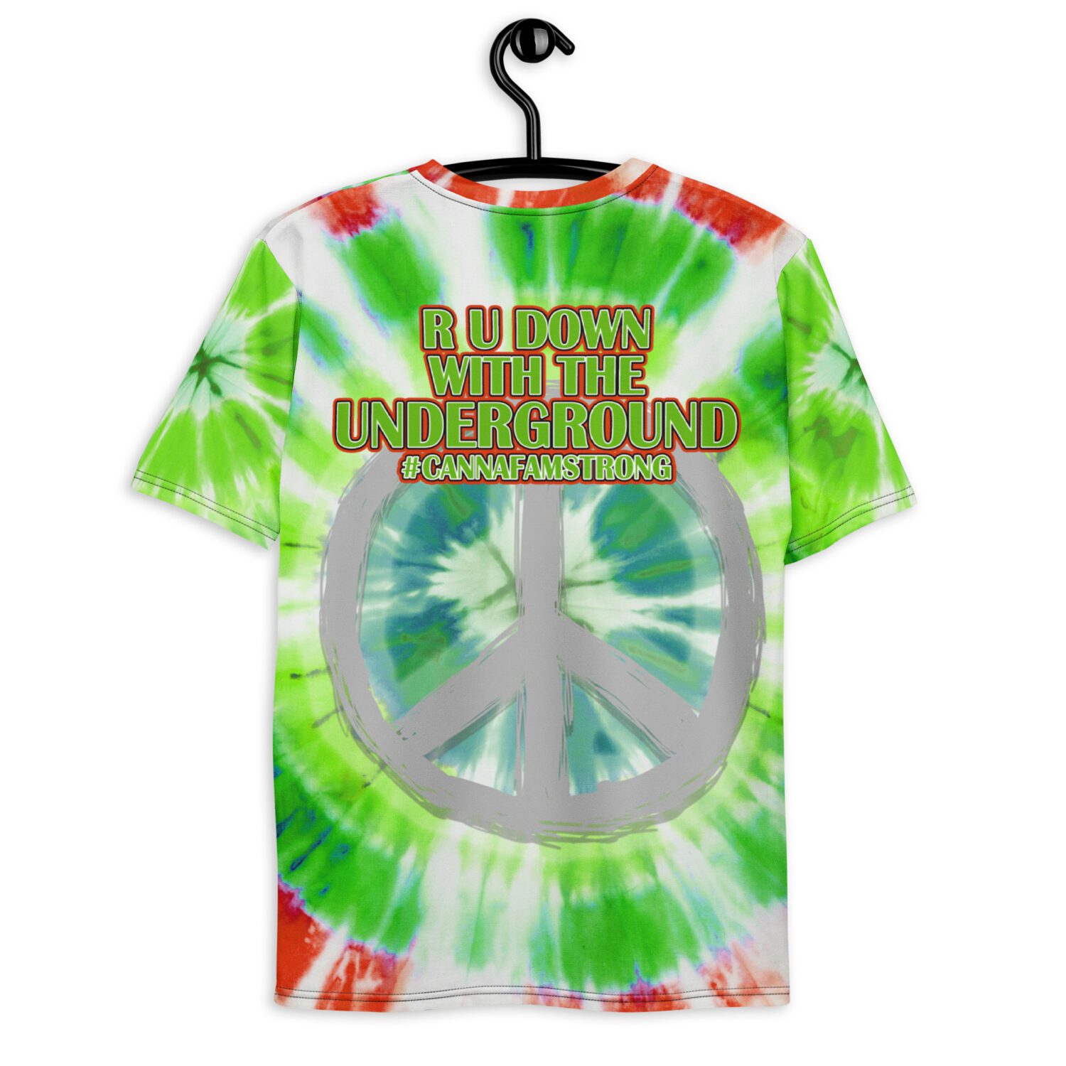 GROWERS GREEN & RED TIE DYE T-SHIRT - Image 2