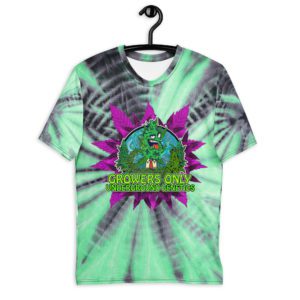 NEW GROWERS BLACK & GREEN TIE DYE T-SHIRT