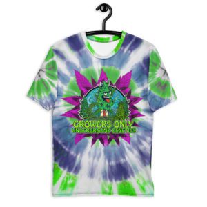NEW GROWERS BLUE & GREEN TIE DYE T-SHIRT