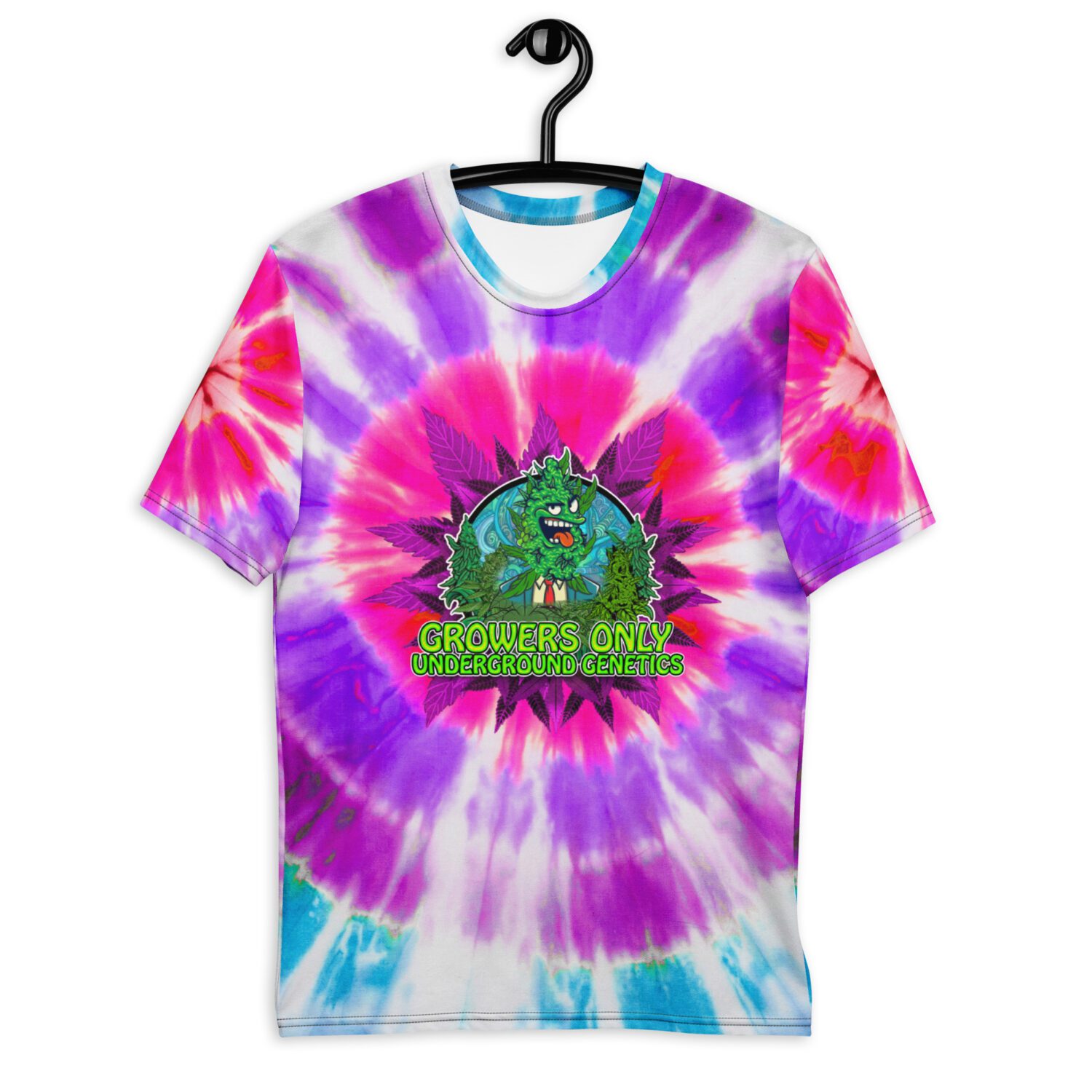 NEW GROWERS PINK & PURPLE TIE DYE T-SHIRT