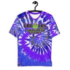 GROWERS PURPLE & BLUE TIE DYE T-SHIRT