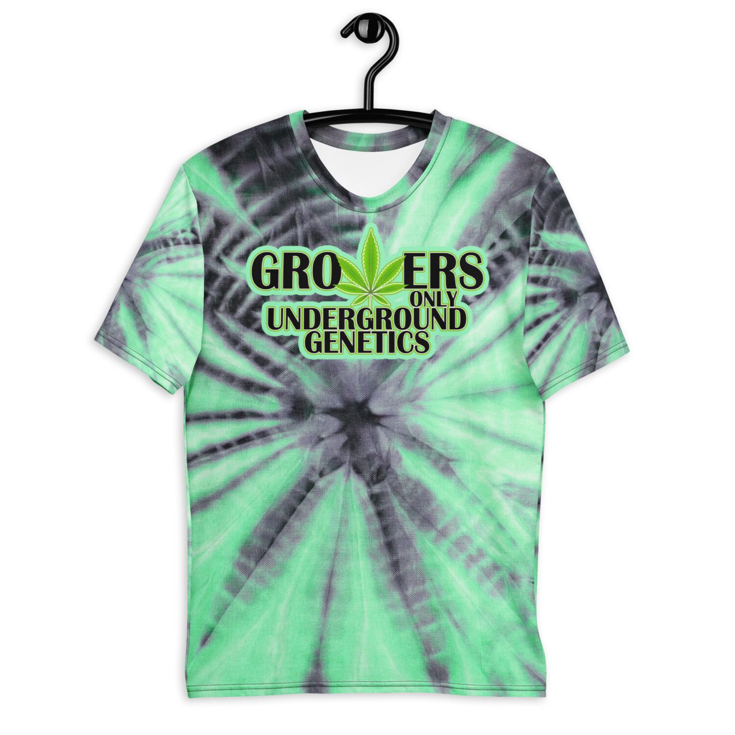 GROWERS BLACK & GREEN TIE DYE T-SHIRT