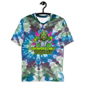 NEW GROWERS CERULEAN & MOSS TIE DYE T-SHIRT