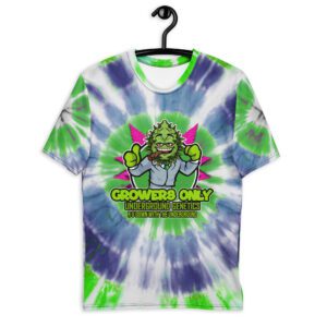 NEW GROWERS BLUE & GREEN TIE DYE T-SHIRT