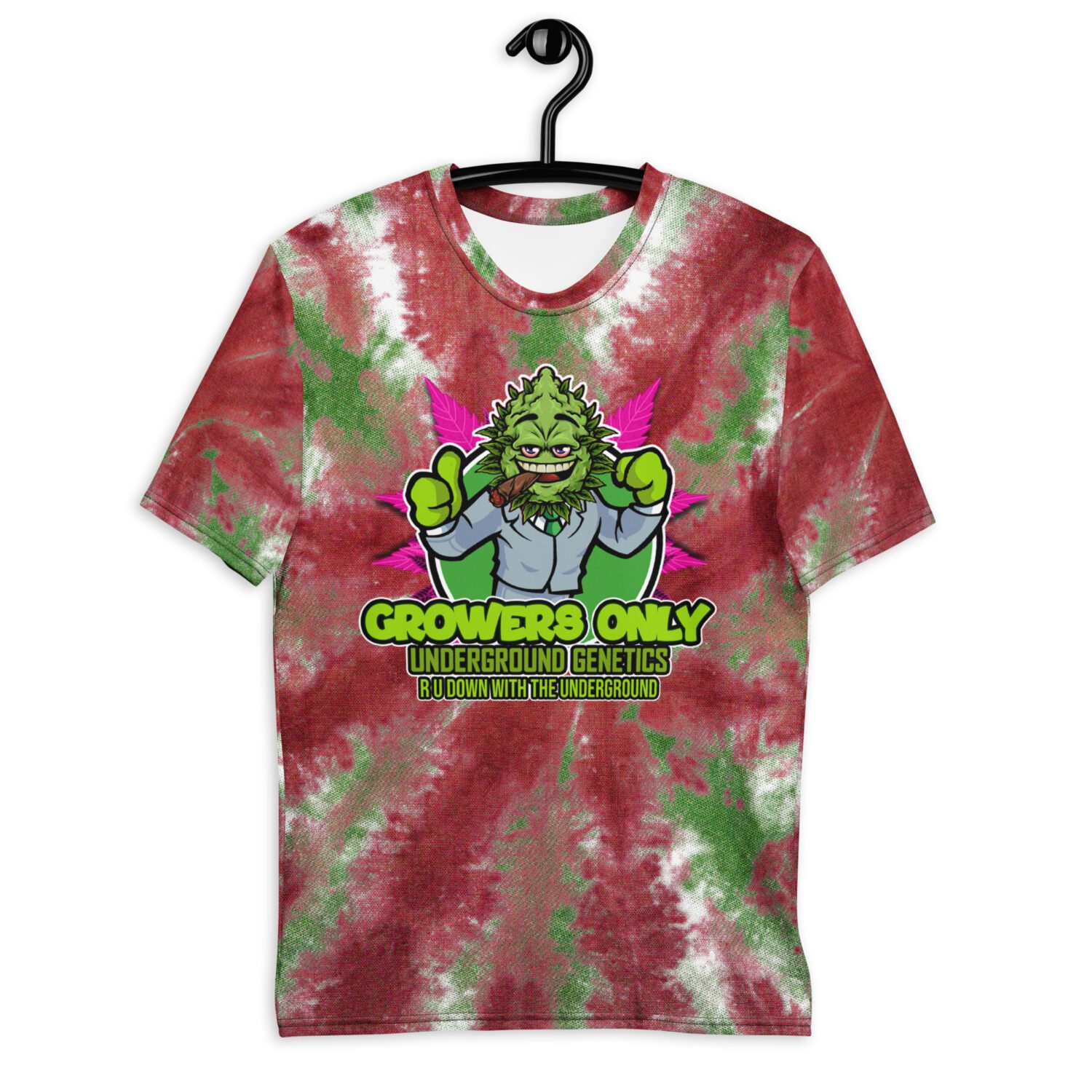 NEW GROWERS RUST & MOSS TIE DYE T-SHIRT
