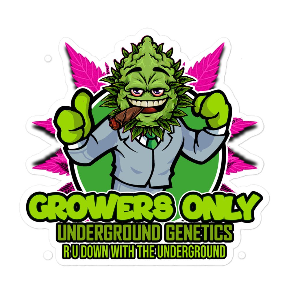 New Growers Bubble-free stickers